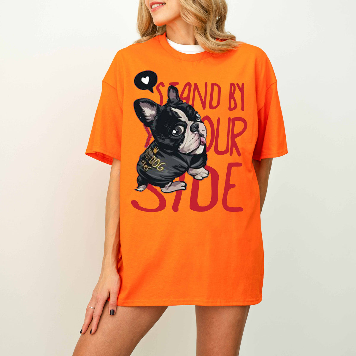 Stand By Your Side French Bulldog Memorial Dog T-Shirt