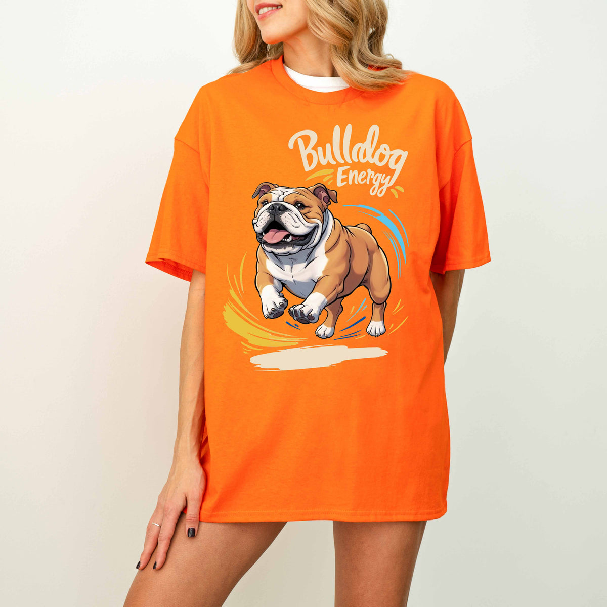 Bulldog Energy Funny Dog T-Shirt
