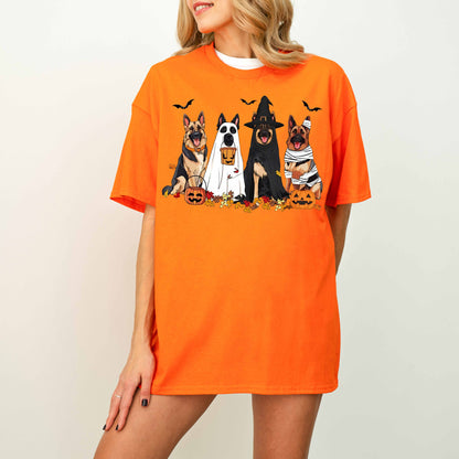 German Shepherd Halloween Shirt – Fall Ghost Dog Gift