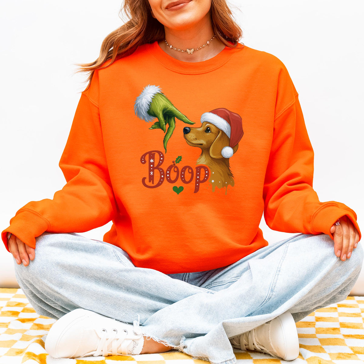 Boop Dachshund Christmas Sweatshirt – Funny Holiday Doxie