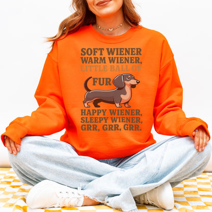 Soft Wiener Warm Wiener Dachshund Sweatshirt