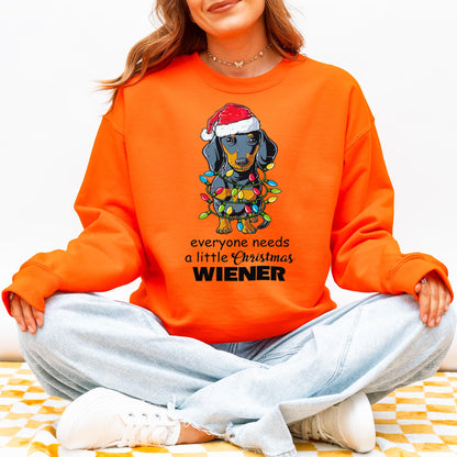 Everyone Needs a Little Christmas Wiener Dachshund Sweatshirt