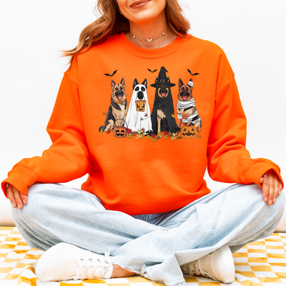 German Shepherd Halloween Sweatshirt – Fall Ghost Dog Gift
