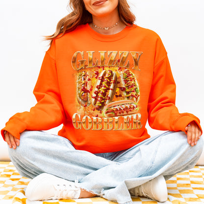 Glizzy Gobbler Sweatshirt Funny Hot Dog Meme Gift for Food Lovers