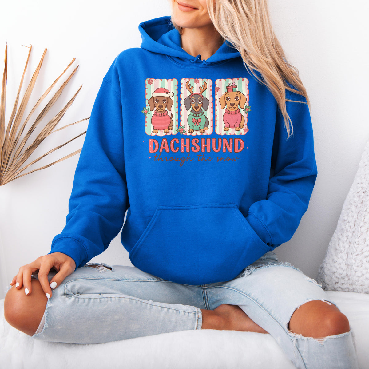 Dachshund Through the Snow Trio Christmas Hoodie