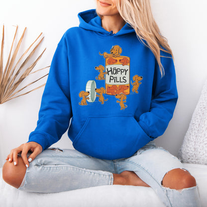 Happy Pills Dachshund Hoodie Cute Doxie Gift