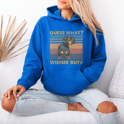 Guess What Wiener Butt Dachshund Hoodie Cute Doxie Gift