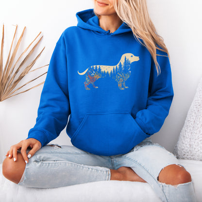 Boho Dachshund Hoodie Gift for Sausage Dog Lovers