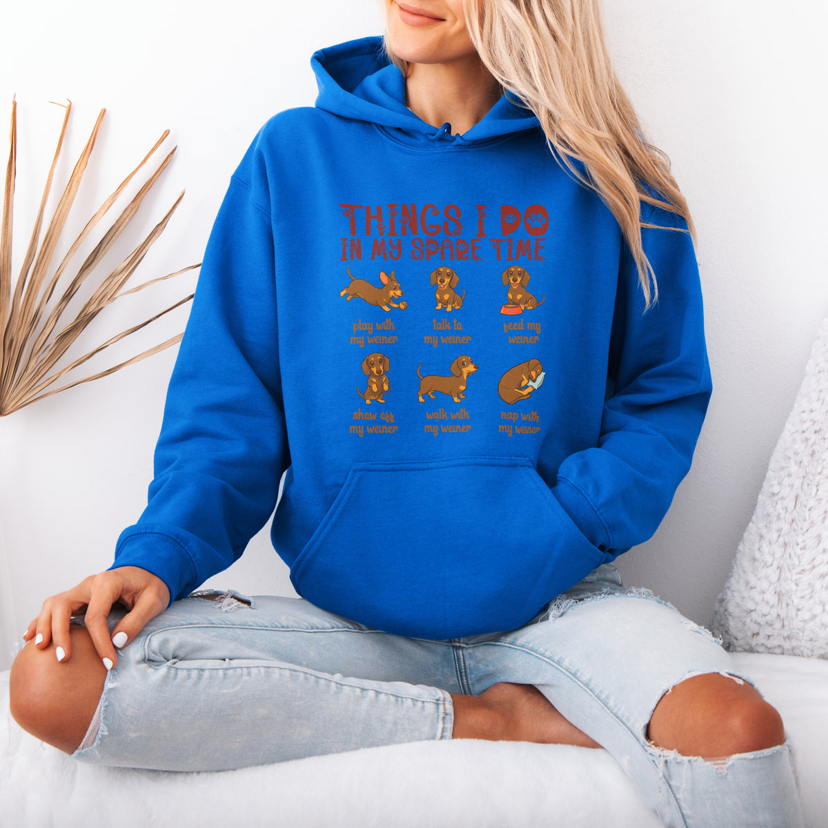 Things I Do In My Spare Time Dachshund Hoodie