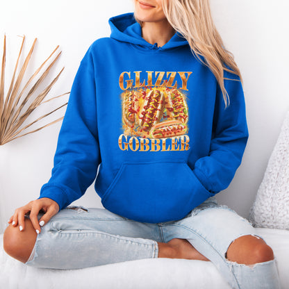 Glizzy Gobbler Hoodie Funny Hot Dog Meme Gift for Food Lovers
