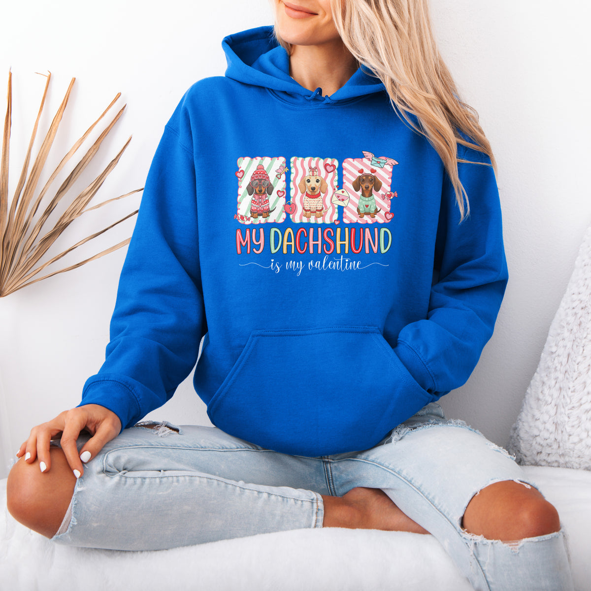 My Dachshund Is My Valentine Hoodie