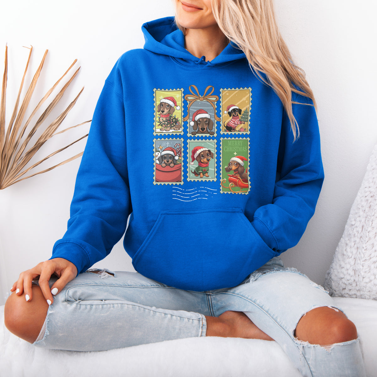 Dachshund Christmas Hoodie Cute Holiday Dog Lover Gift