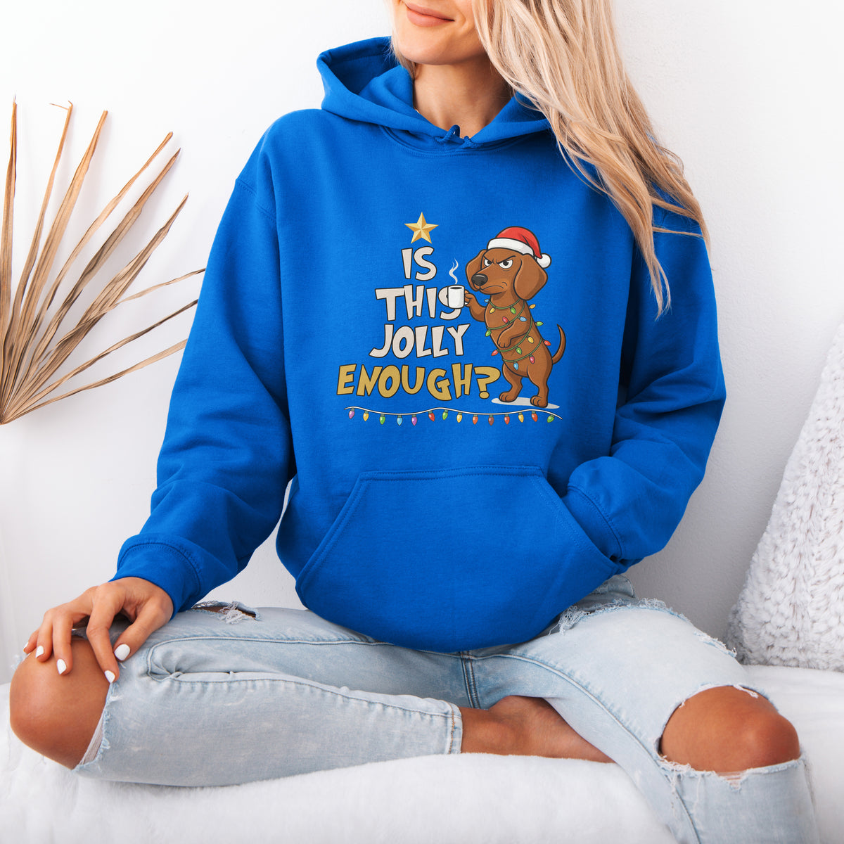 Is This Jolly Enough Dachshund Christmas Hoodie
