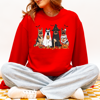 German Shepherd Halloween Sweatshirt – Fall Ghost Dog Gift