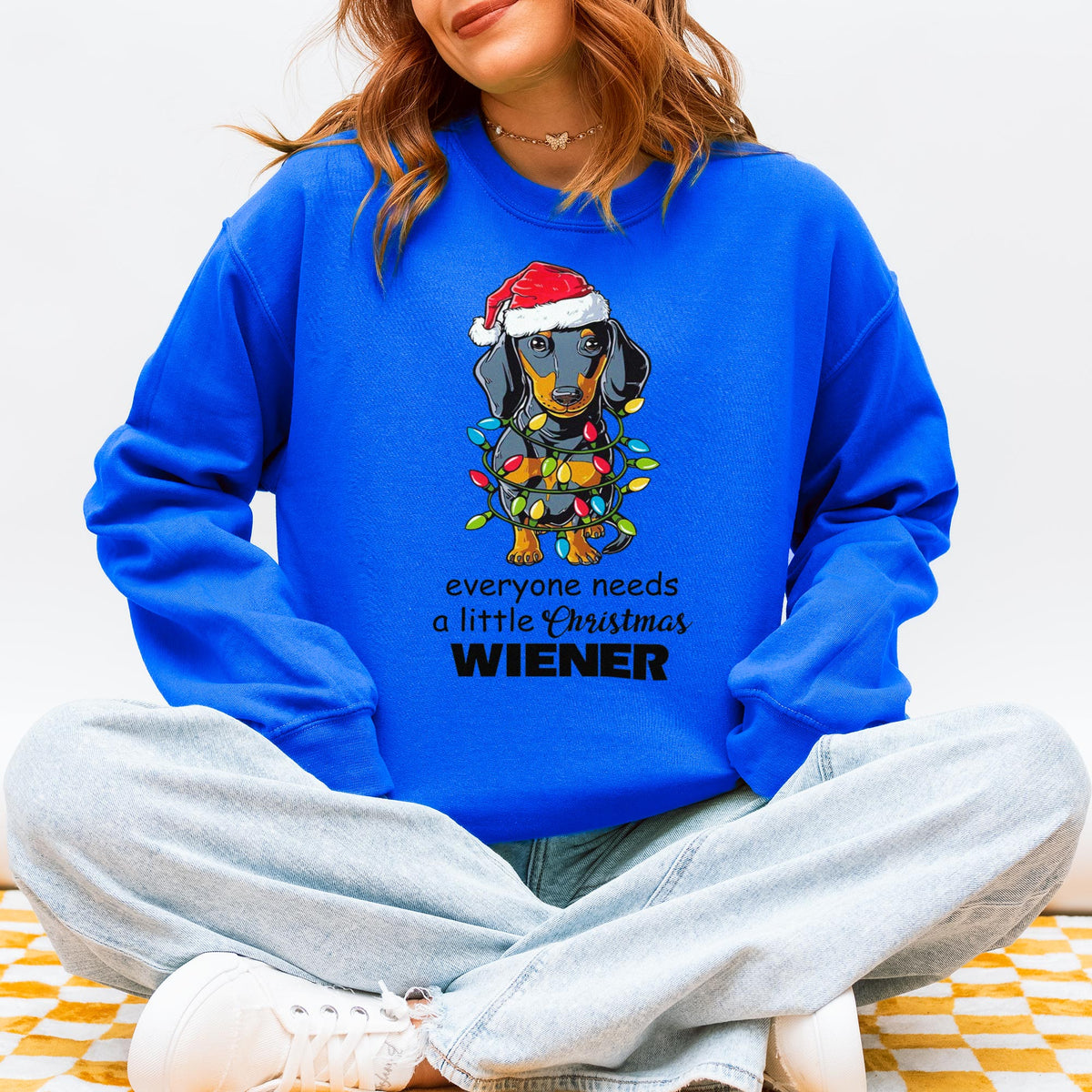 Everyone Needs a Little Christmas Wiener Dachshund Sweatshirt