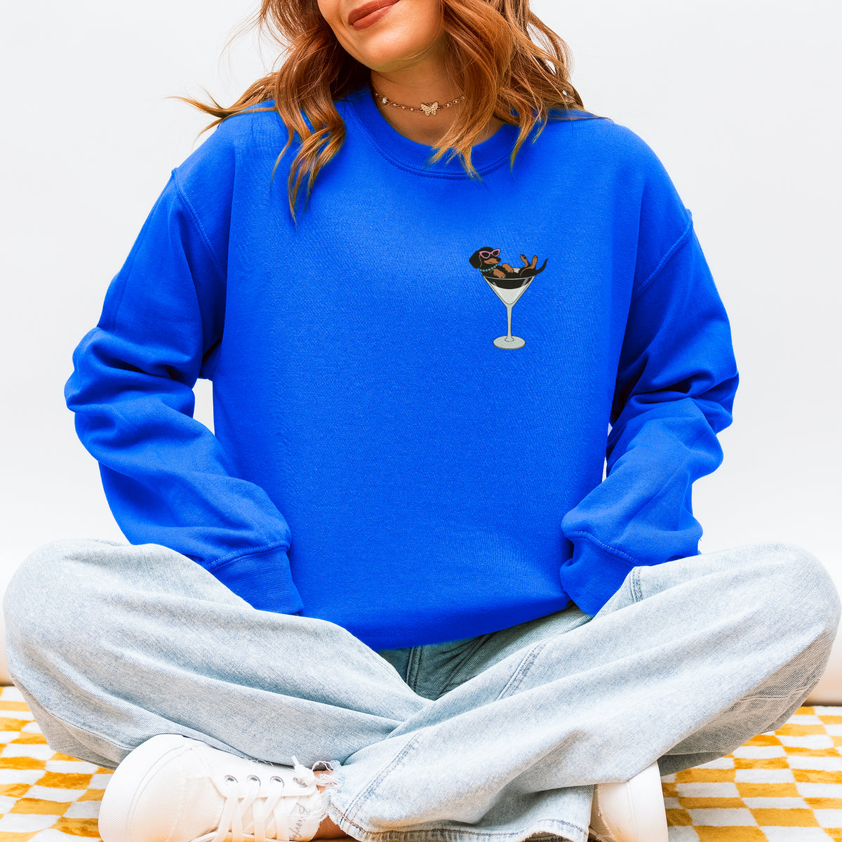 Weenies and Martinis Dachshund Sweatshirt Cute Gift