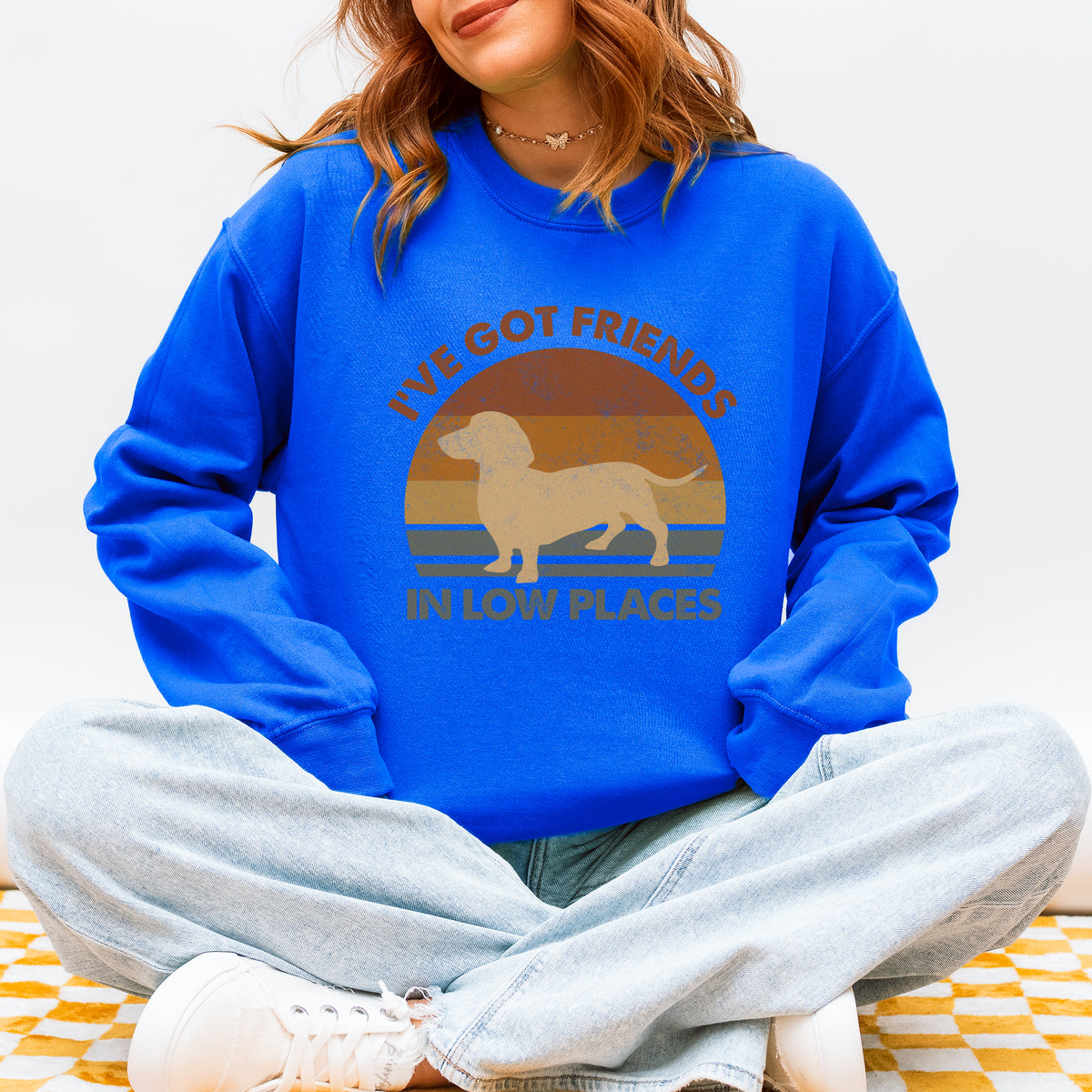 Friends in Low Places Dachshund Sweatshirt