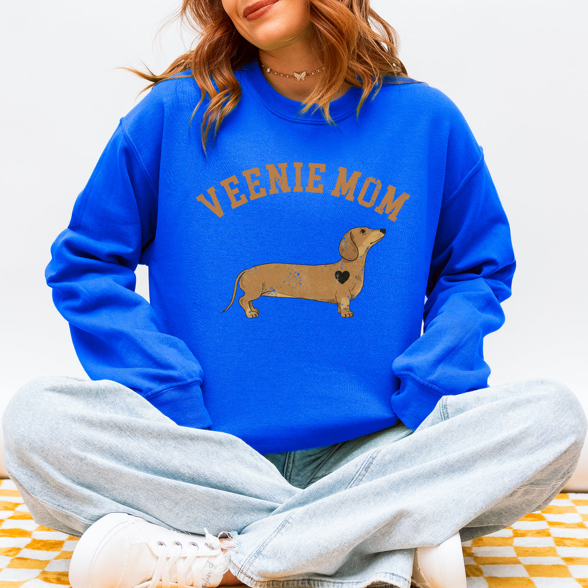 Veenie Mom Dachshund Mom Sweatshirt Pet Lover Gift