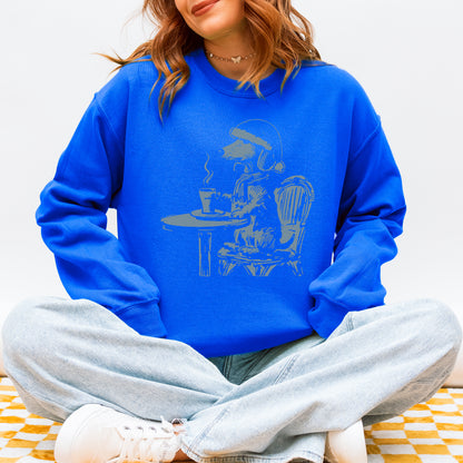 Vintage Dachshund Shirt Funny French Coffee Dog Sweatshirt