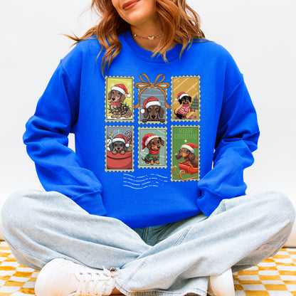 Dachshund Christmas Sweatshirt Cute Holiday Dog Lover Gift