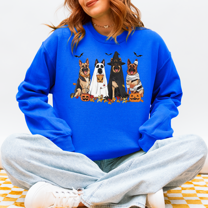 German Shepherd Halloween Sweatshirt – Fall Ghost Dog Gift