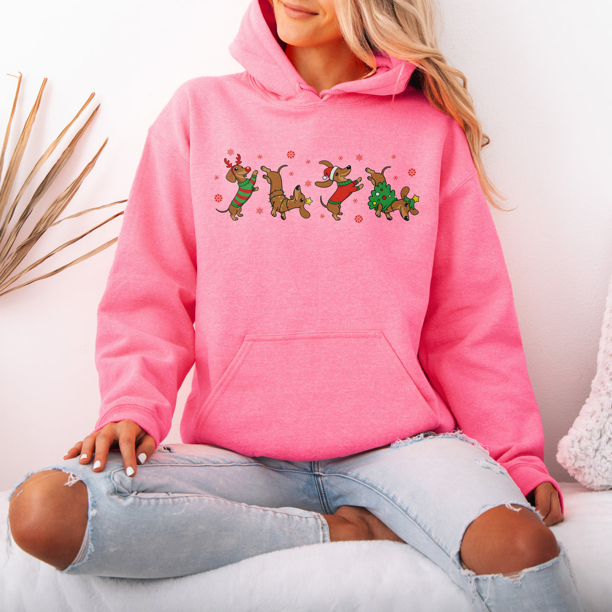 Funny Dachshund Christmas Shirt Dog Lover Gift Xmas Hoodie