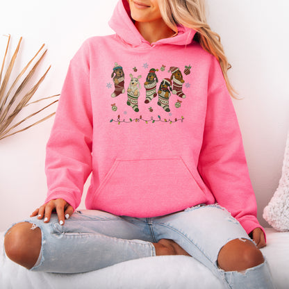 Dachshund Christmas Hoodie – Cute Doxie Mom Holiday Gift
