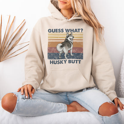 Guess What Husky Butt Hoodie – Funny Dog Lover Gift