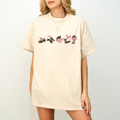 Valentine Dachshund Love T-Shirt