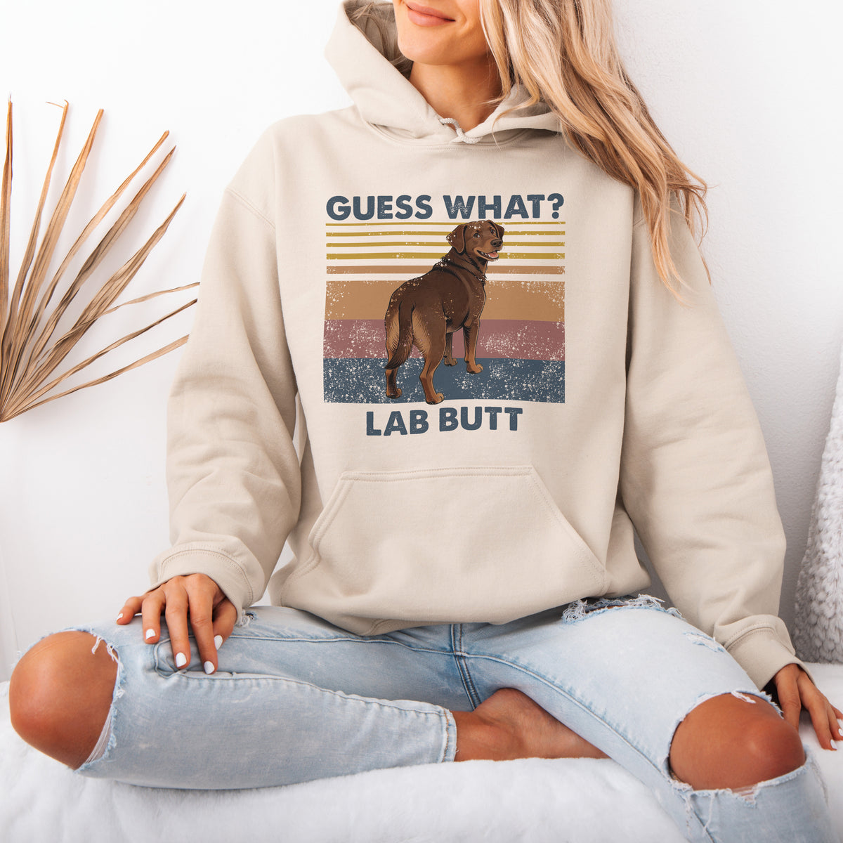 Guess What Labrador Butt Hoodie – Funny Dog Lover Gift