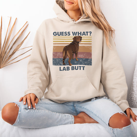 Guess What Labrador Butt Hoodie – Funny Dog Lover Gift