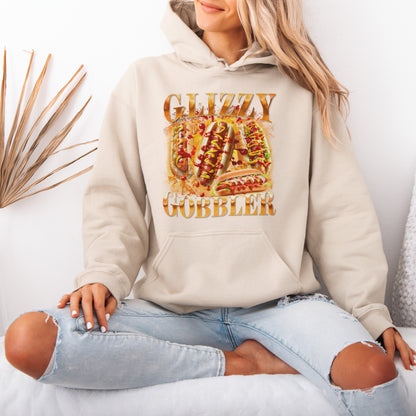 Glizzy Gobbler Hoodie Funny Hot Dog Meme Gift for Food Lovers