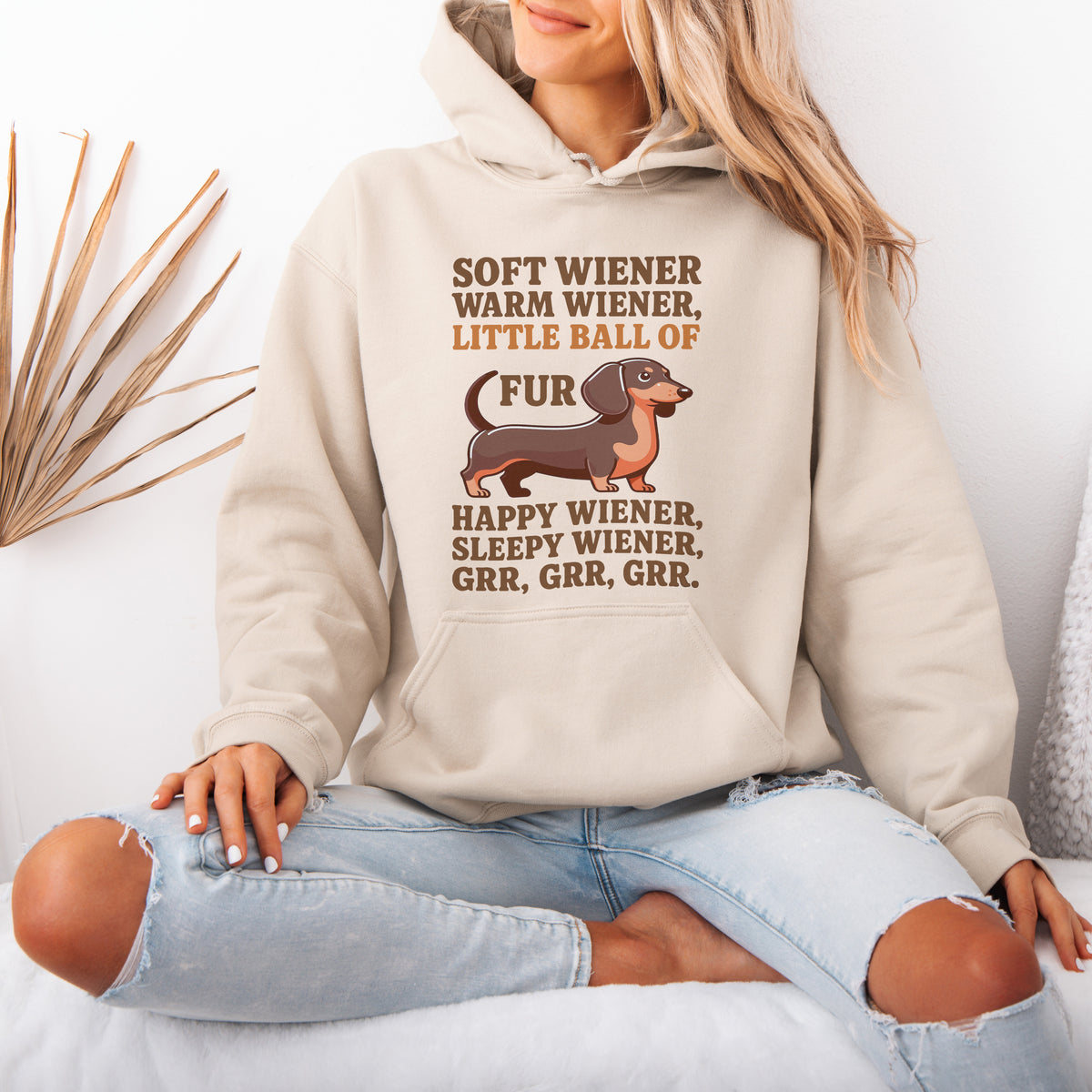 Soft Wiener Warm Wiener Dachshund Hoodie