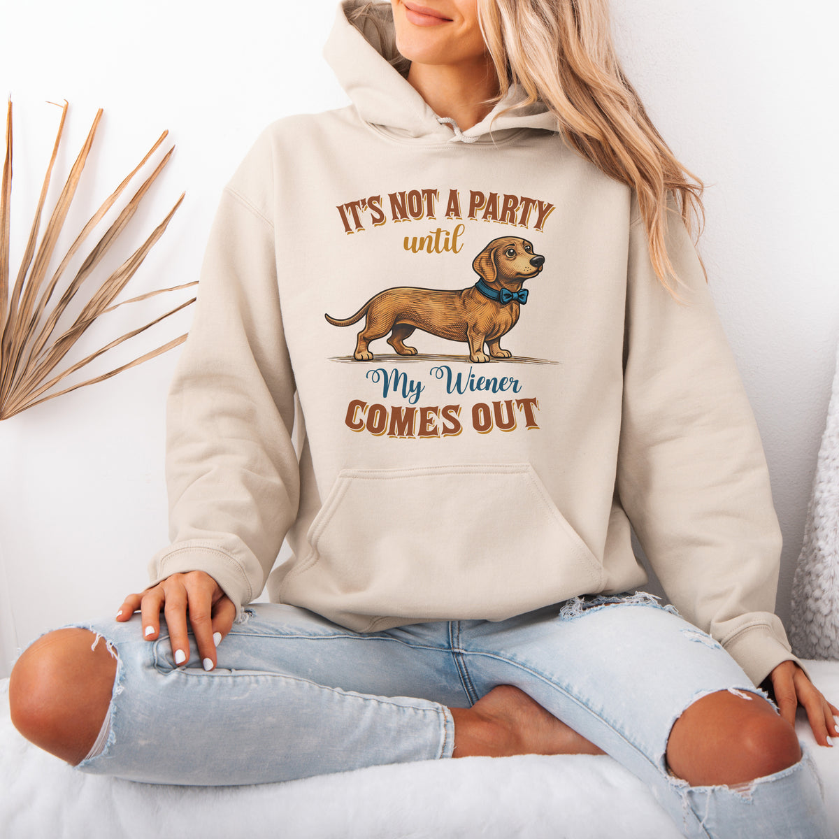 Funny Dachshund Hoodie Wiener Dog Party Gift