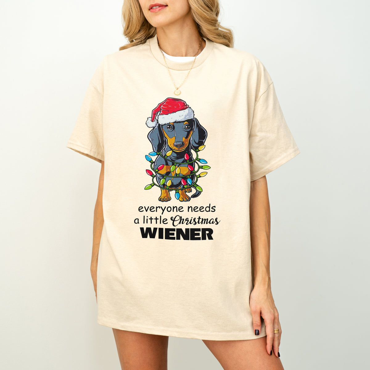 Everyone Needs a Little Christmas Wiener Dachshund Shirt