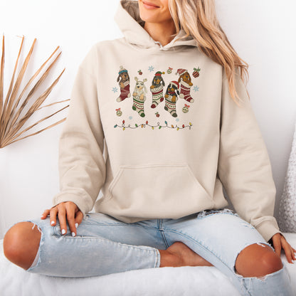 Dachshund Christmas Hoodie – Cute Doxie Mom Holiday Gift
