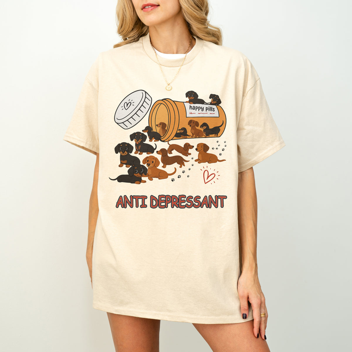 Dachshund Shirt – Funny Anti Depressant Weiner Dog Gift