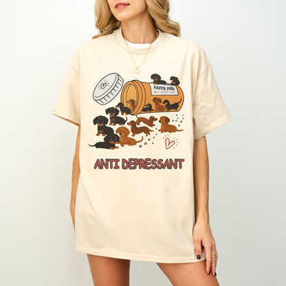 Dachshund Shirt – Funny Anti Depressant Weiner Dog Gift