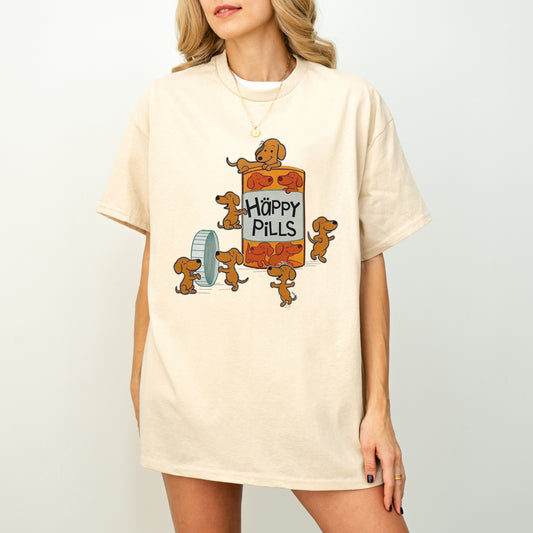 Happy Pills Dachshund Shirt Cute Doxie Gift