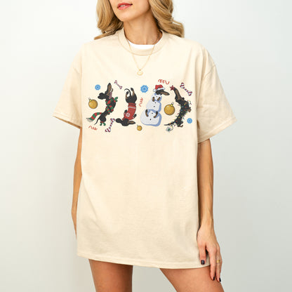 Christmas Dachshund Chaos Shirt – Funny Holiday Wiener Dog Tee
