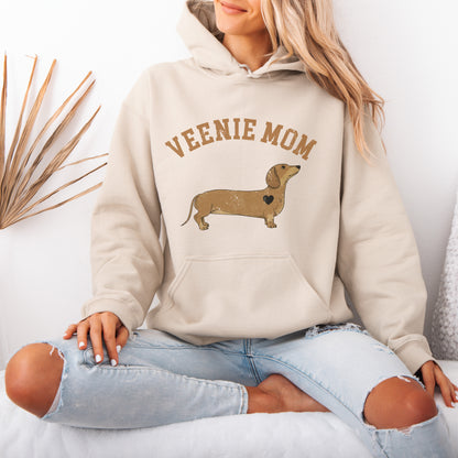 Veenie Mom Dachshund Mom Hoodie Pet Lover Gift