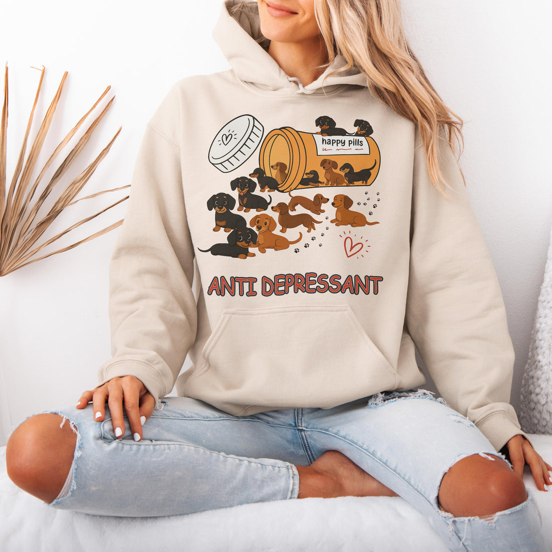 Wiener Dog Sausage Puppy Lover Antidepressants Dachshund Hoodie
