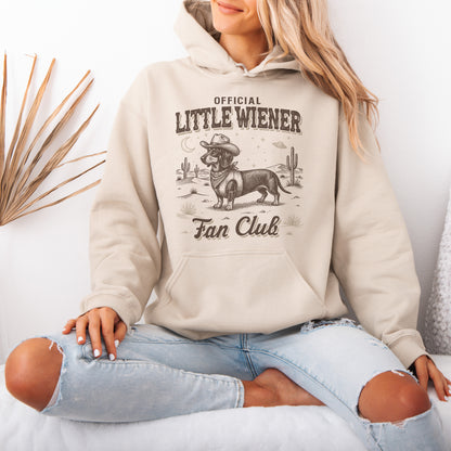 Little Wiener Fan Club Hoodie – Vintage Wiener Dog Gift