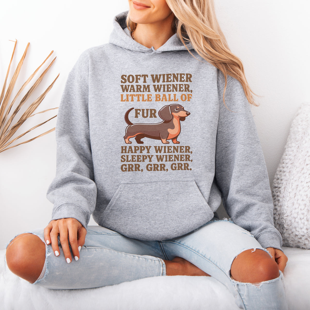 Soft Wiener Warm Wiener Dachshund Hoodie