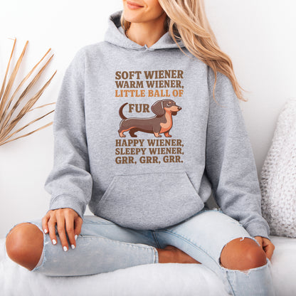 Soft Wiener Warm Wiener Dachshund Hoodie