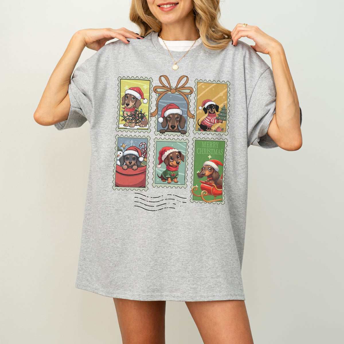 Dachshund Christmas T-Shirt Cute Holiday Dog Lover Gift