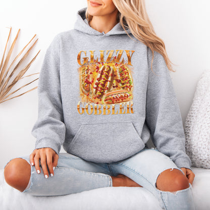 Glizzy Gobbler Hoodie Funny Hot Dog Meme Gift for Food Lovers