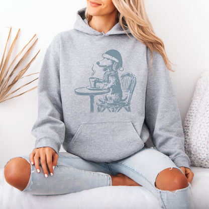 Vintage Dachshund Shirt Funny French Coffee Dog Hoodie