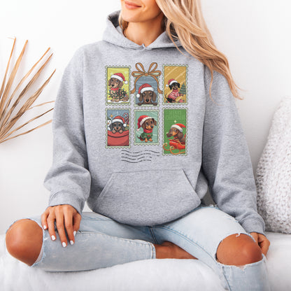 Dachshund Christmas Hoodie Cute Holiday Dog Lover Gift