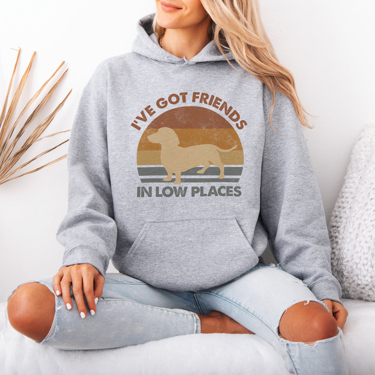 Funny Dachshund Hoodie – Retro Dog Lover Gift with Vintage Style